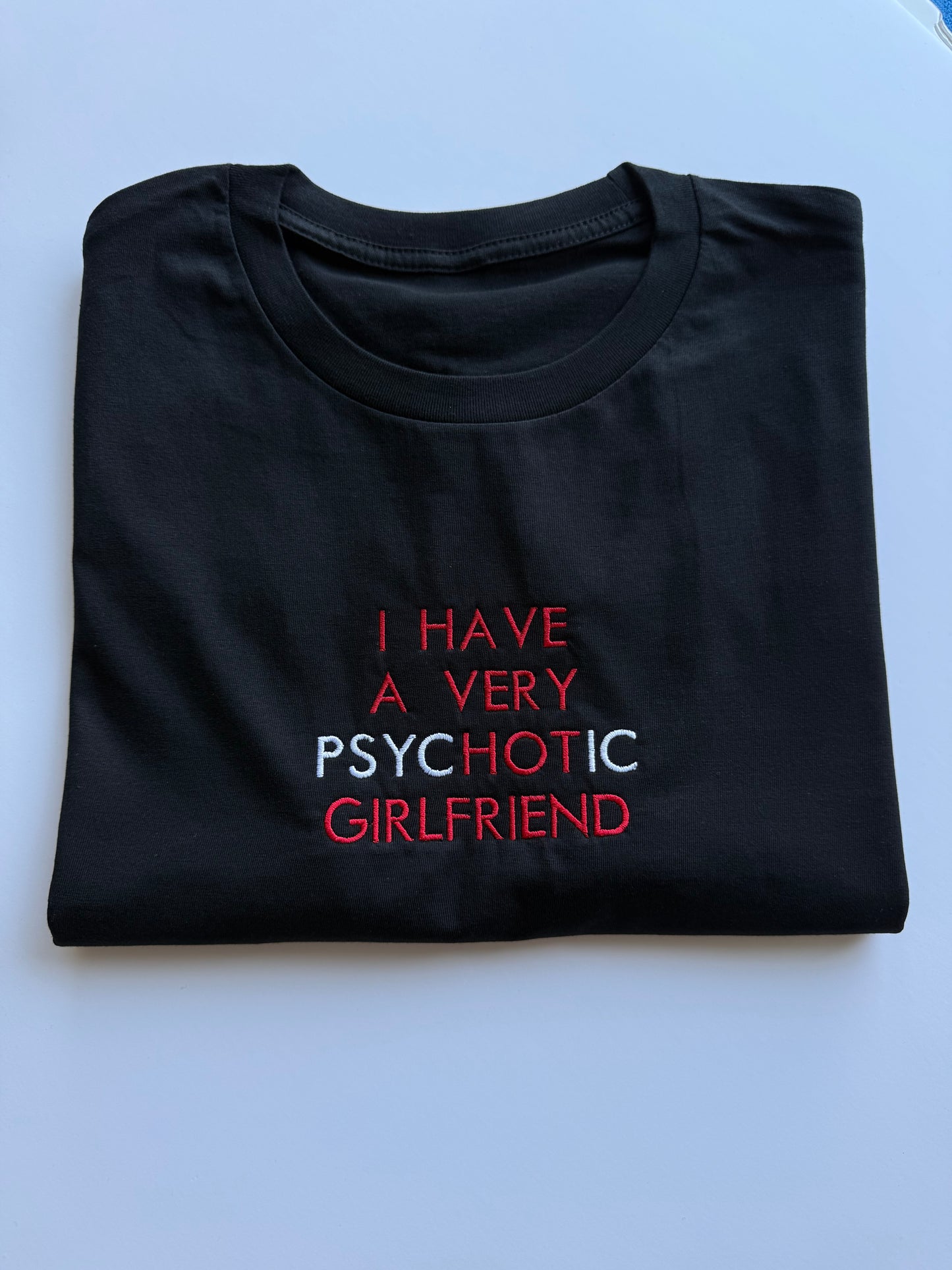 Koszulka z haftem psycHOTic
