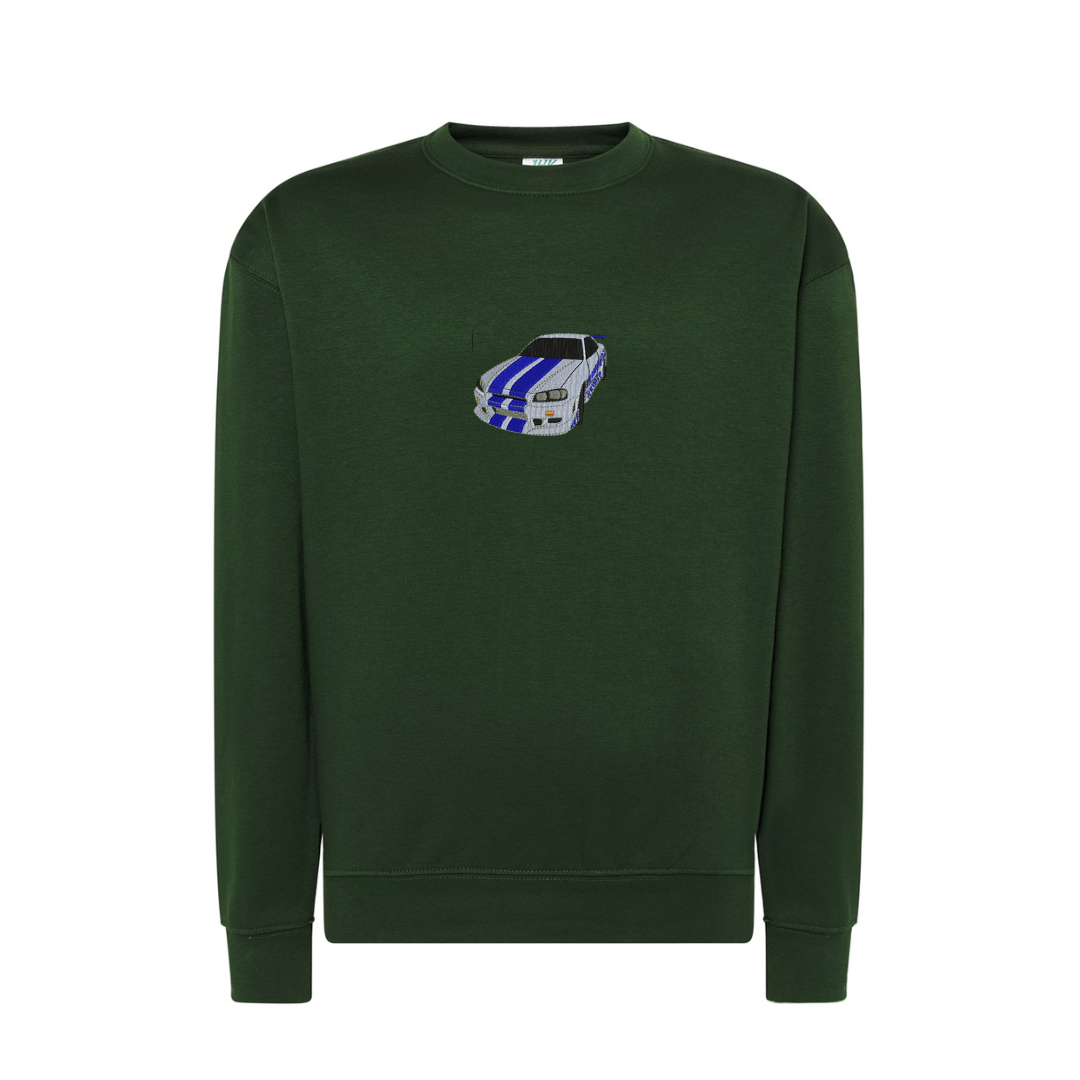 Personalizowana bluza bez kaptura z haftem z twojego zdjęcia