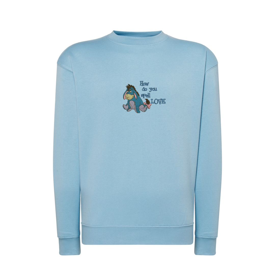 Personalizowana bluza bez kaptura z haftem z twojego zdjęcia