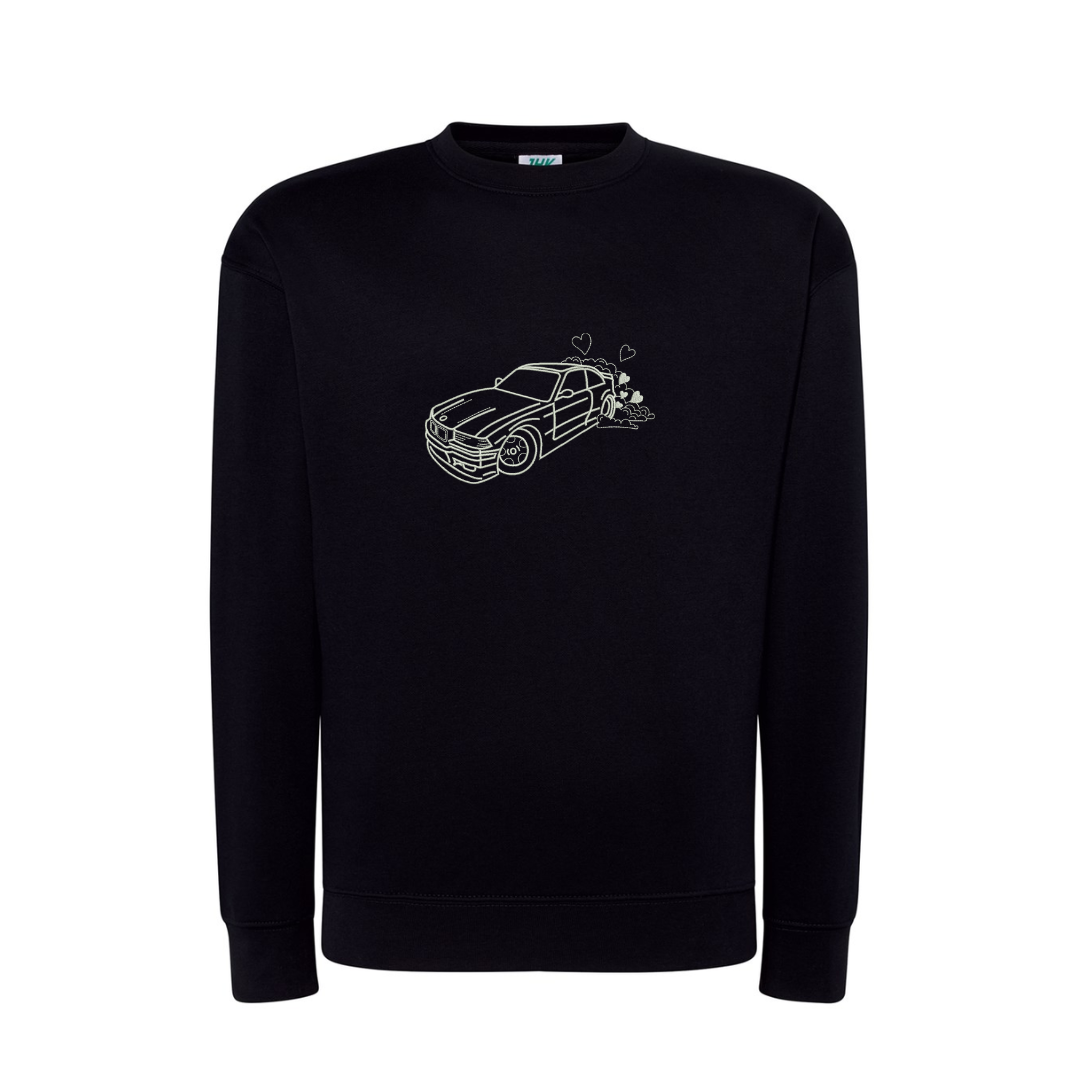 Personalizowana bluza bez kaptura z haftem z twojego zdjęcia