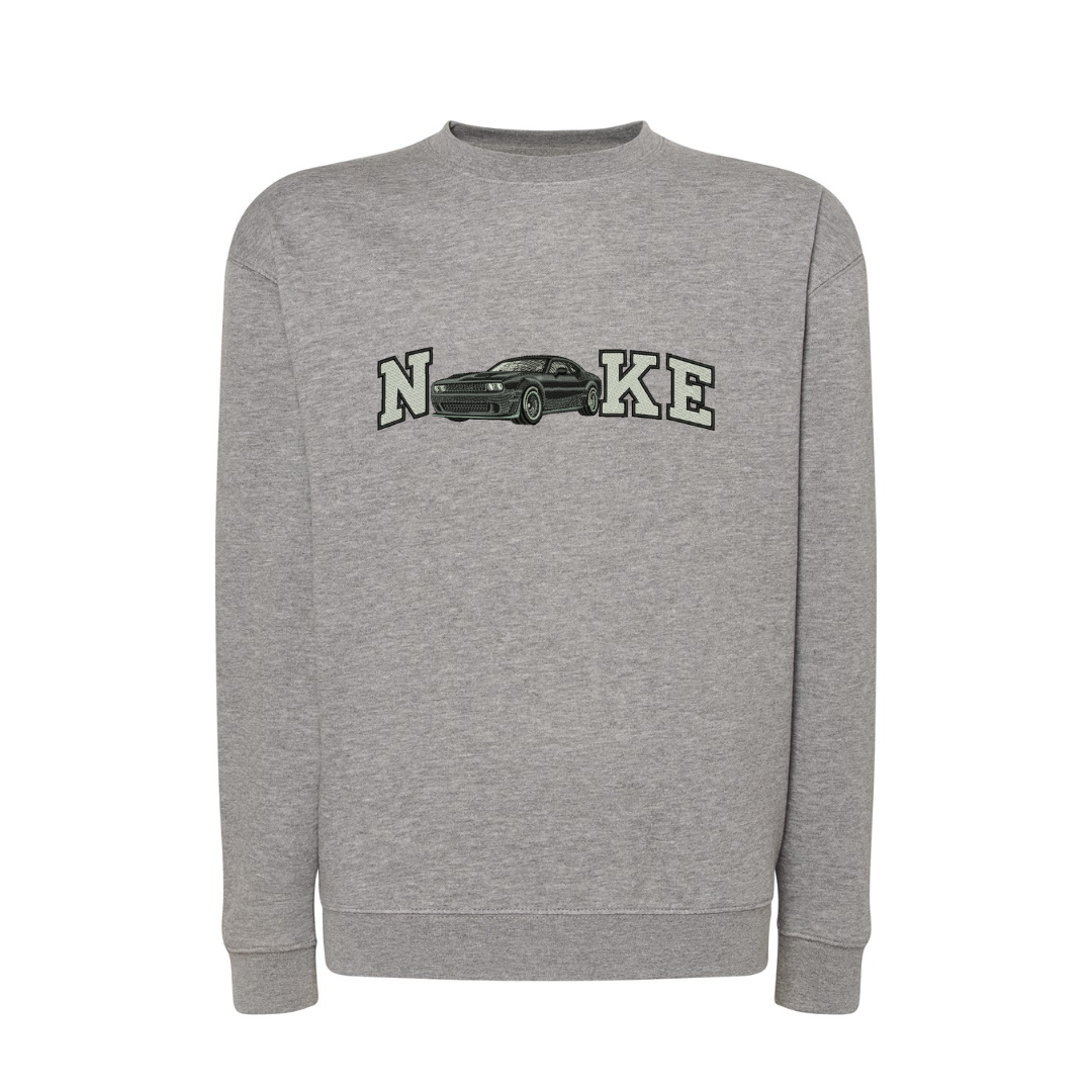 Personalizowana bluza bez kaptura z napisem i haftem z twojego zdjęcia