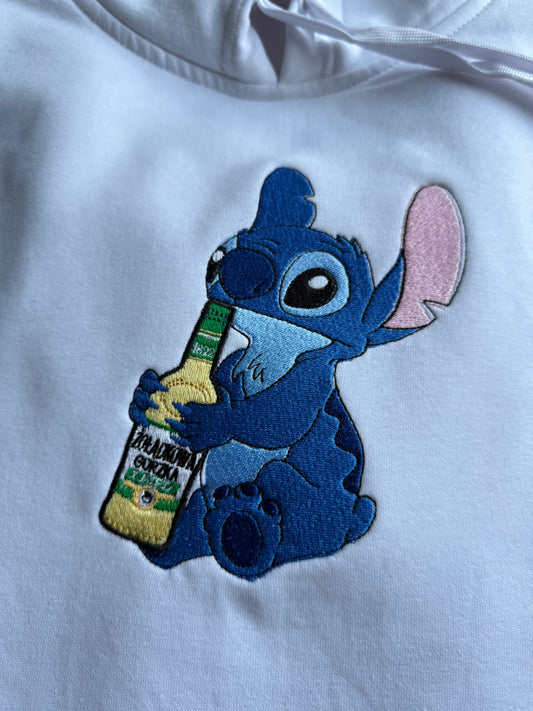 Bluza z haftem Stitcha z Butelką