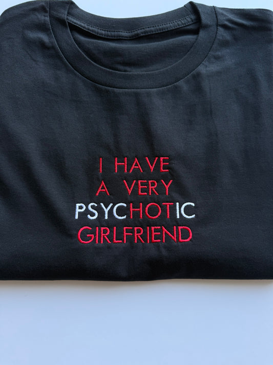 Koszulka z haftem psycHOTic