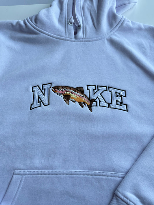 Bluza z haftem pstrąga