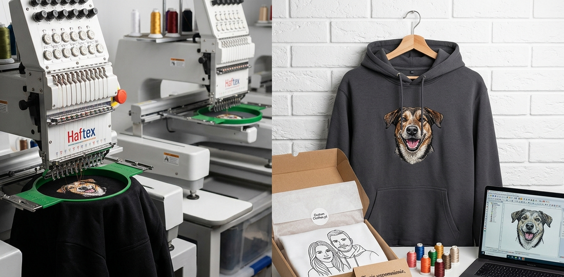 Personalizowana bluza ze zdjęcia - haft komputerowy