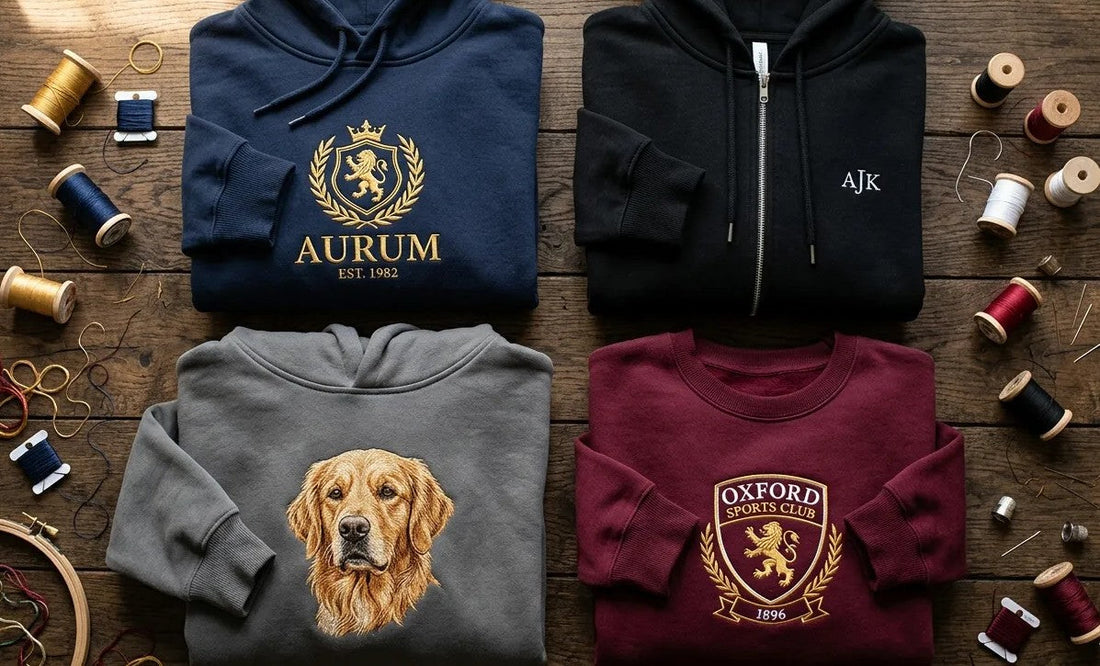 Bluzy z haftem na zamówienie – logo firmowe, napis, haft ze zdjęcia psa i herb sportowy, CustomClothes.pl Bielsko-Biała