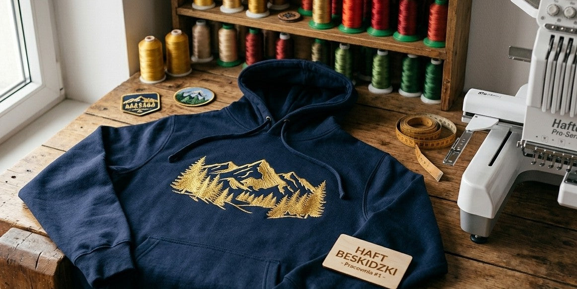 Bluza z haftem komputerowym w Żywcu – personalizowana odzież CustomClothes.pl Podbeskidzie