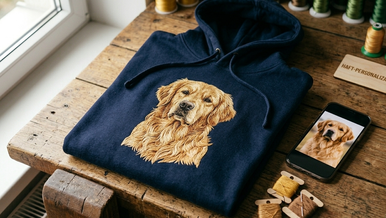 Bluza z haftem ze zdjęcia psa – personalizowany prezent dla miłośnika psów CustomClothes.pl