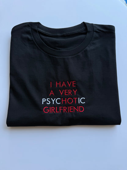 Koszulka z haftem psycHOTic