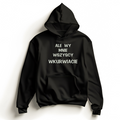 Personalizowana bluza z kapturem z dużym własnym napisem - CustomClothes.pl