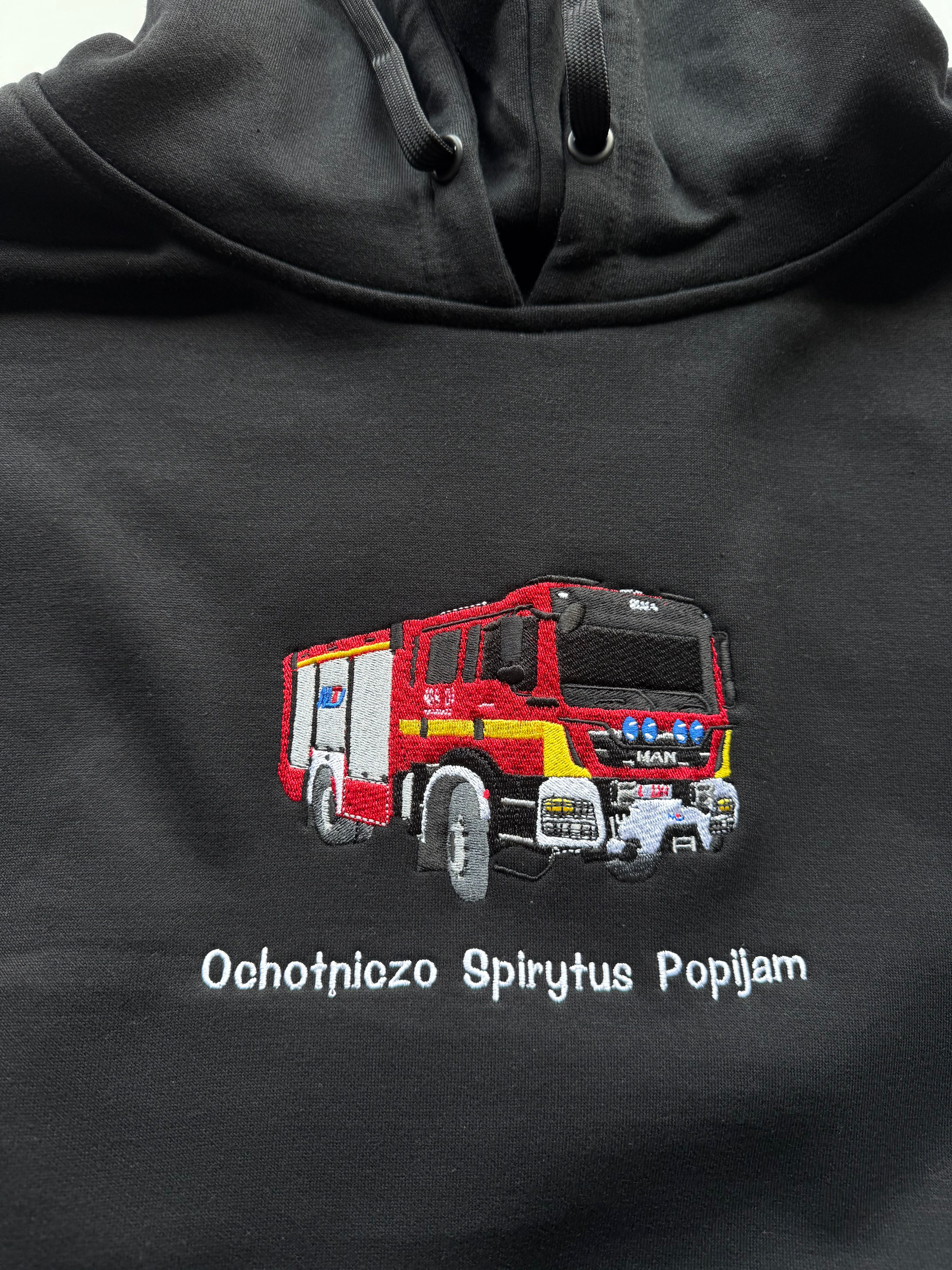 Bluza z haftem Wozu Strażackiego i napisu pod - CustomClothes.pl