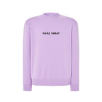 Personalizowana bluza bez kaptura z małym własnym napisem - CustomClothes.pl