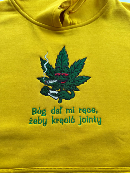 Bluza z haftem Liścia