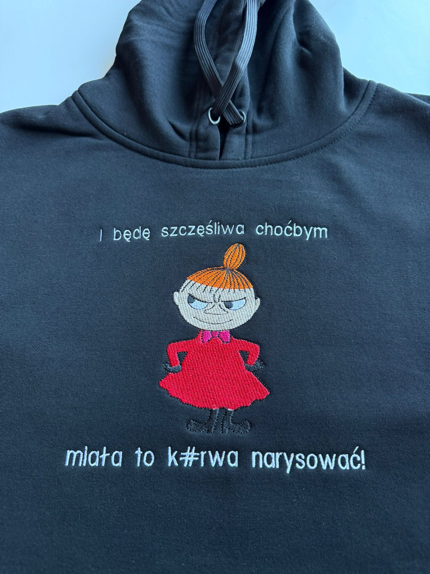 Personalizowana bluza z kapturem z napisem i haftem z twojego zdjęcia