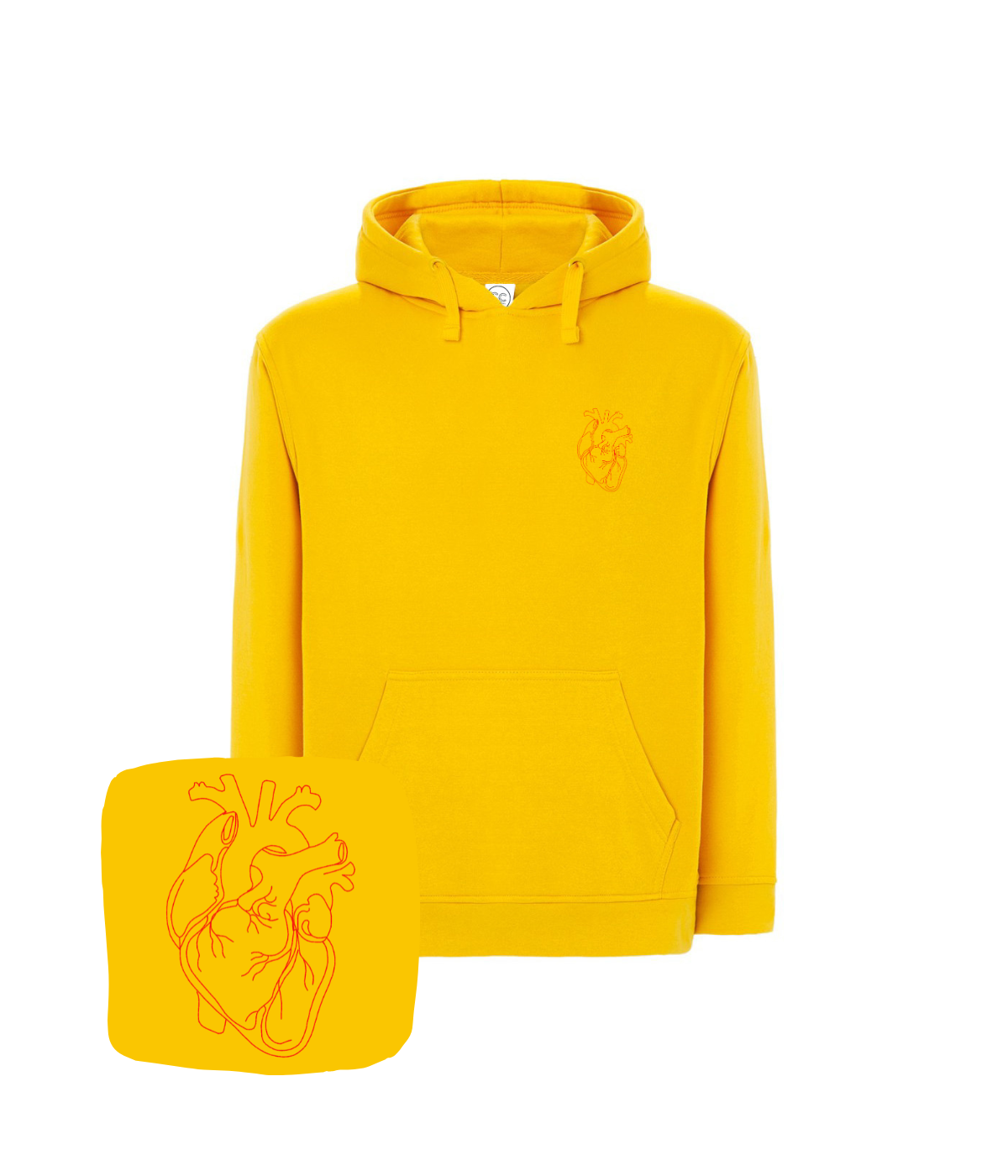 Bluza z haftem anatomicznego serca – personalizowana bluza anatomicznego serca, idealny prezent