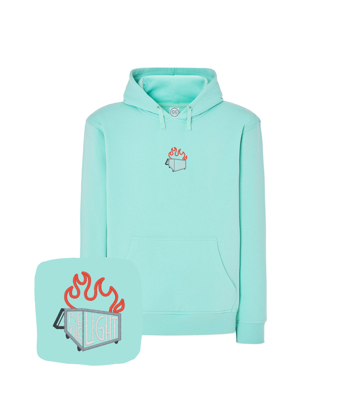 Bluza z haftem Be The Light – bluza be the light na co dzień, codzienny komfort