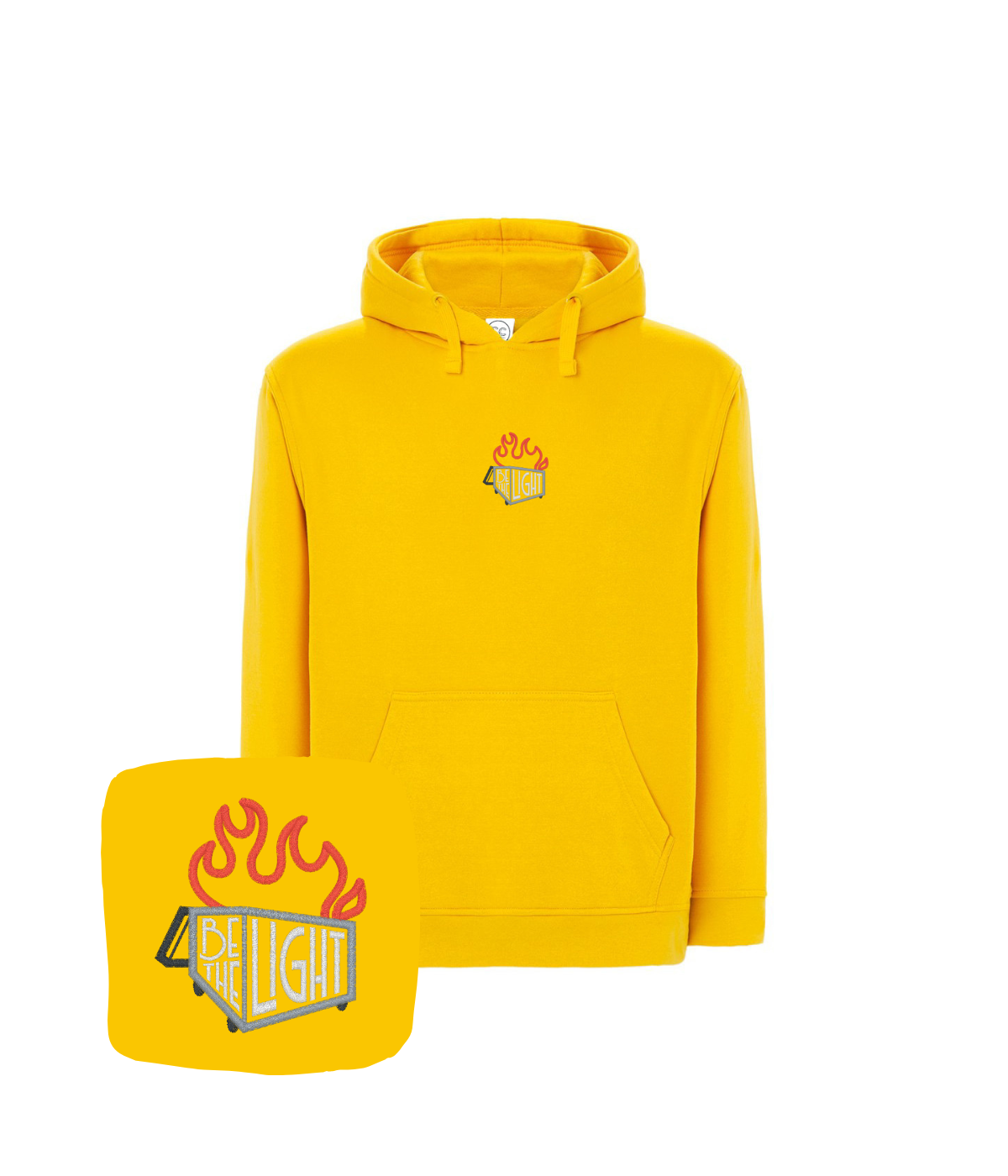 Bluza z haftem Be The Light – bluza be the light, prezent dla niej