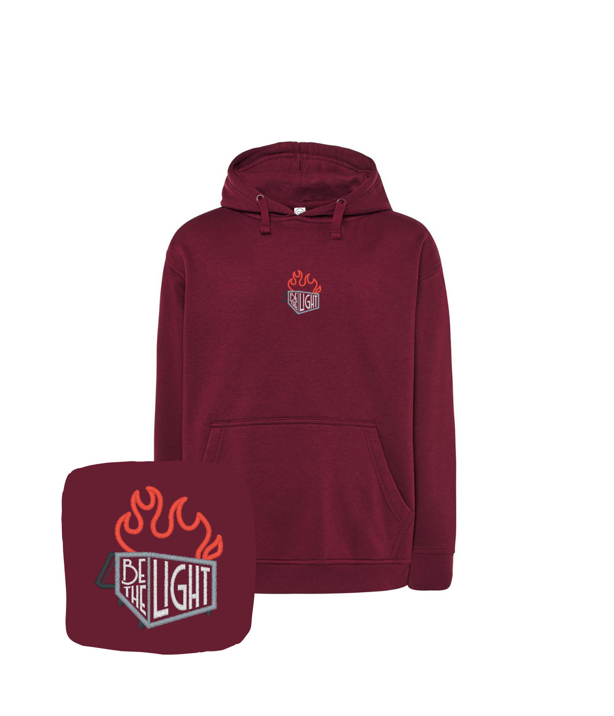 Bluza z haftem Be The Light – bluza be the light z charakterem, wyróżnij się