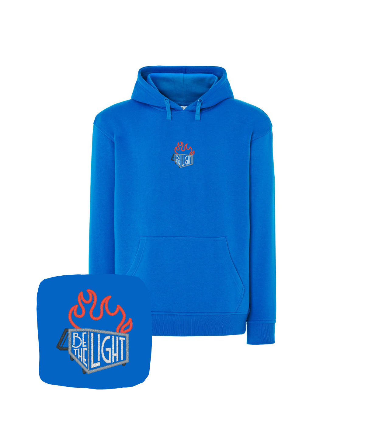 Bluza z haftem Be The Light – bluza be the light, prezent dla niego