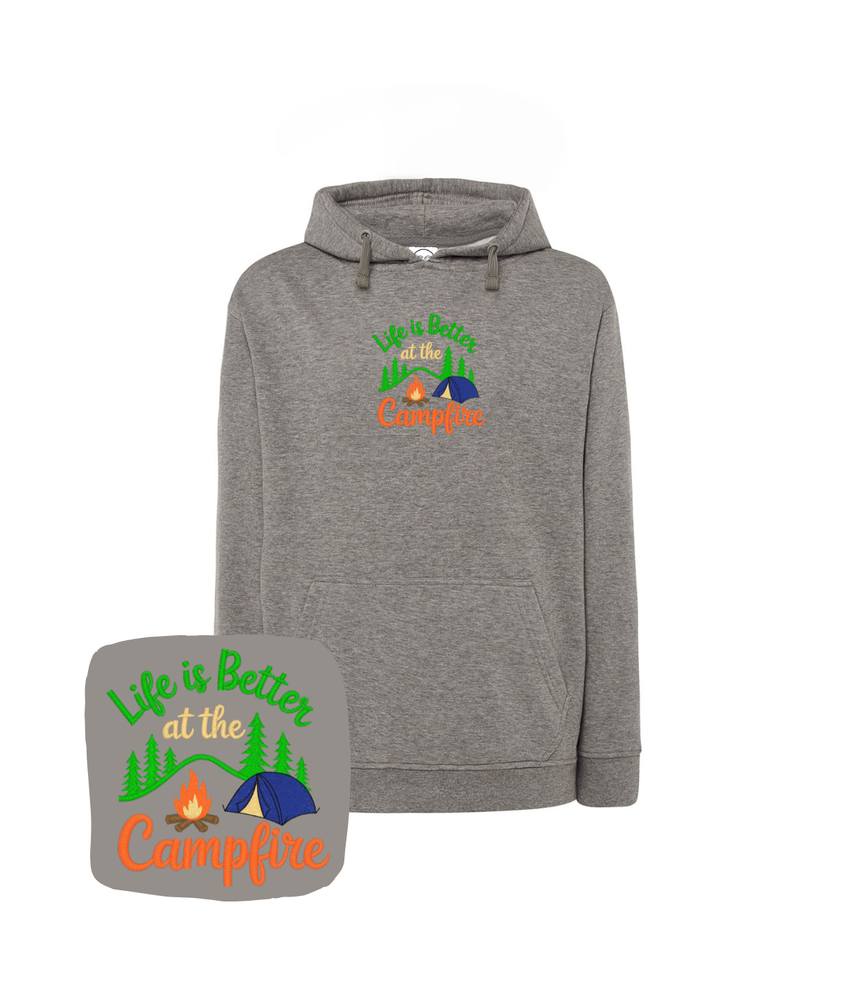 Bluza z haftem Campfire – bluza campfire haft ze zdjęcia, wzruszający prezent