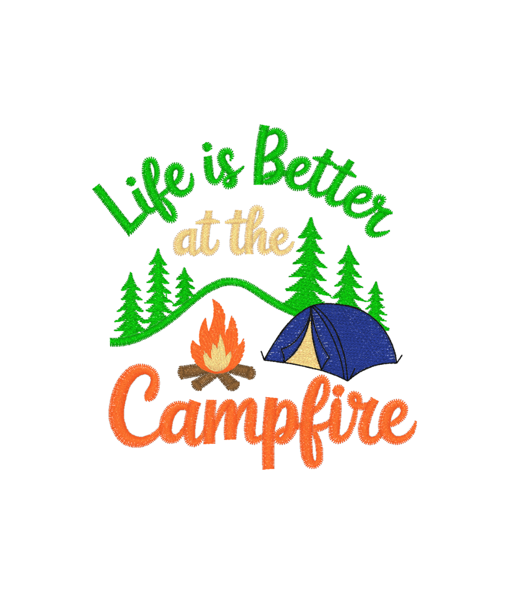 Bluza z haftem Campfire – bluza campfire prezent z haftem, pamiątka na lata