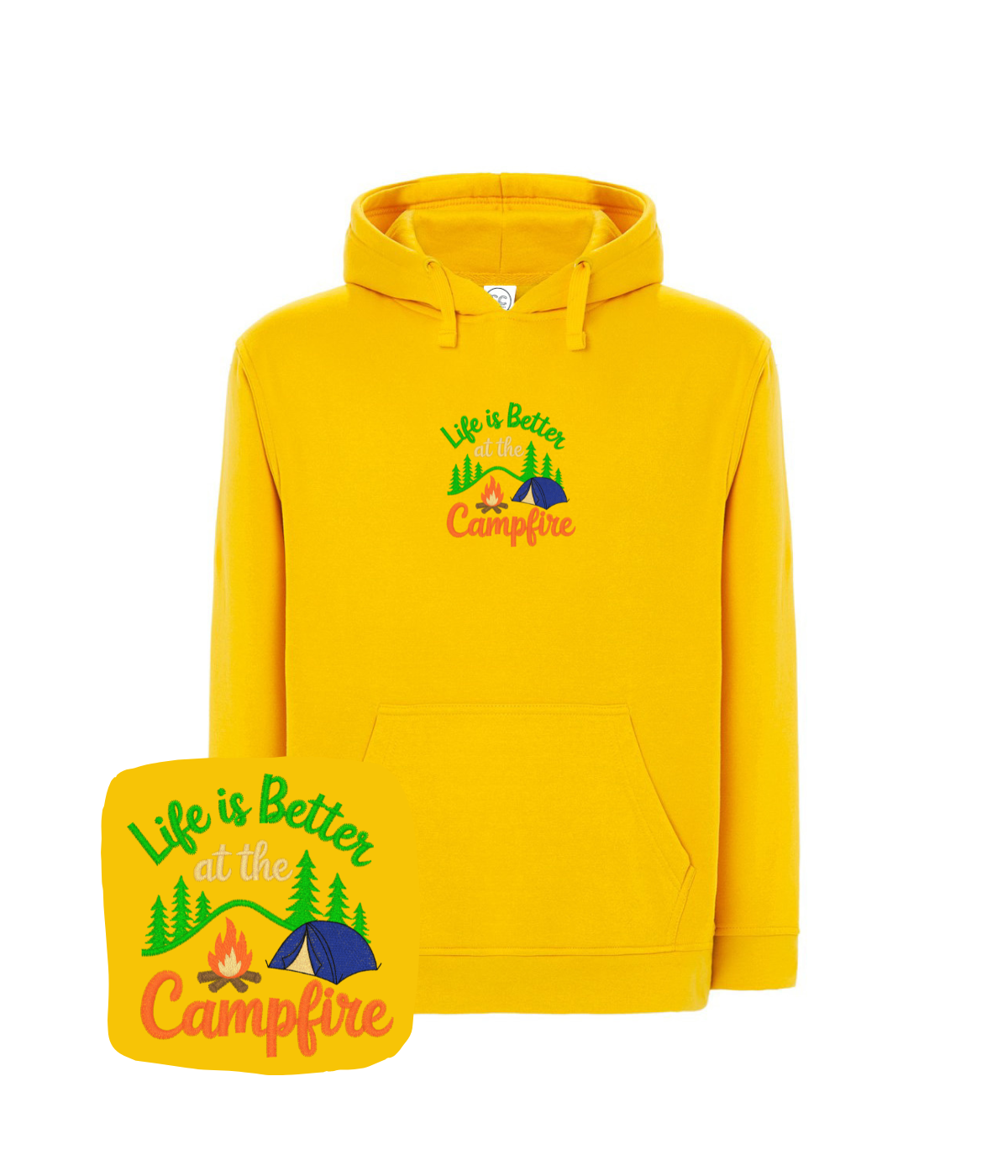 Bluza z haftem Campfire – bluza campfire 290g bawełna-poliester, ciepła i wygodna