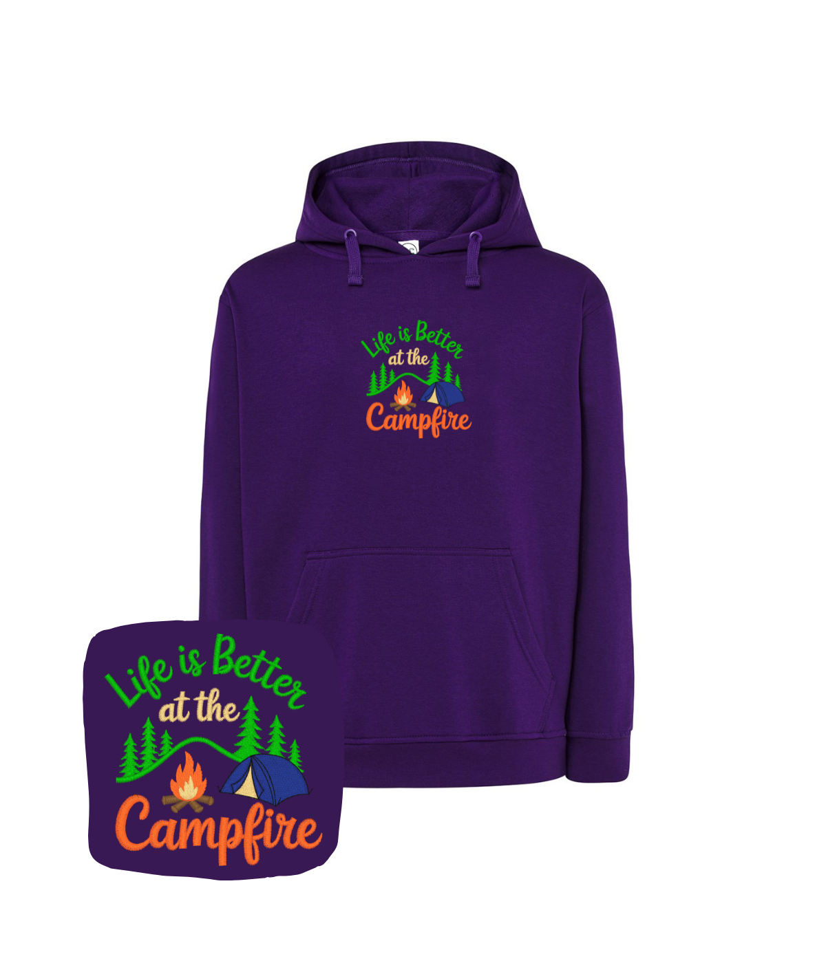 Bluza z haftem Campfire – bluza campfire damska, kobiecy krój