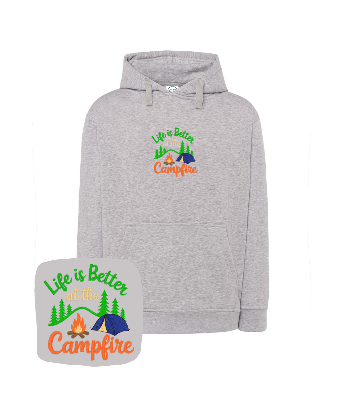 Bluza z haftem Campfire – bluza firmowa z haftem campfire, profesjonalny wygląd