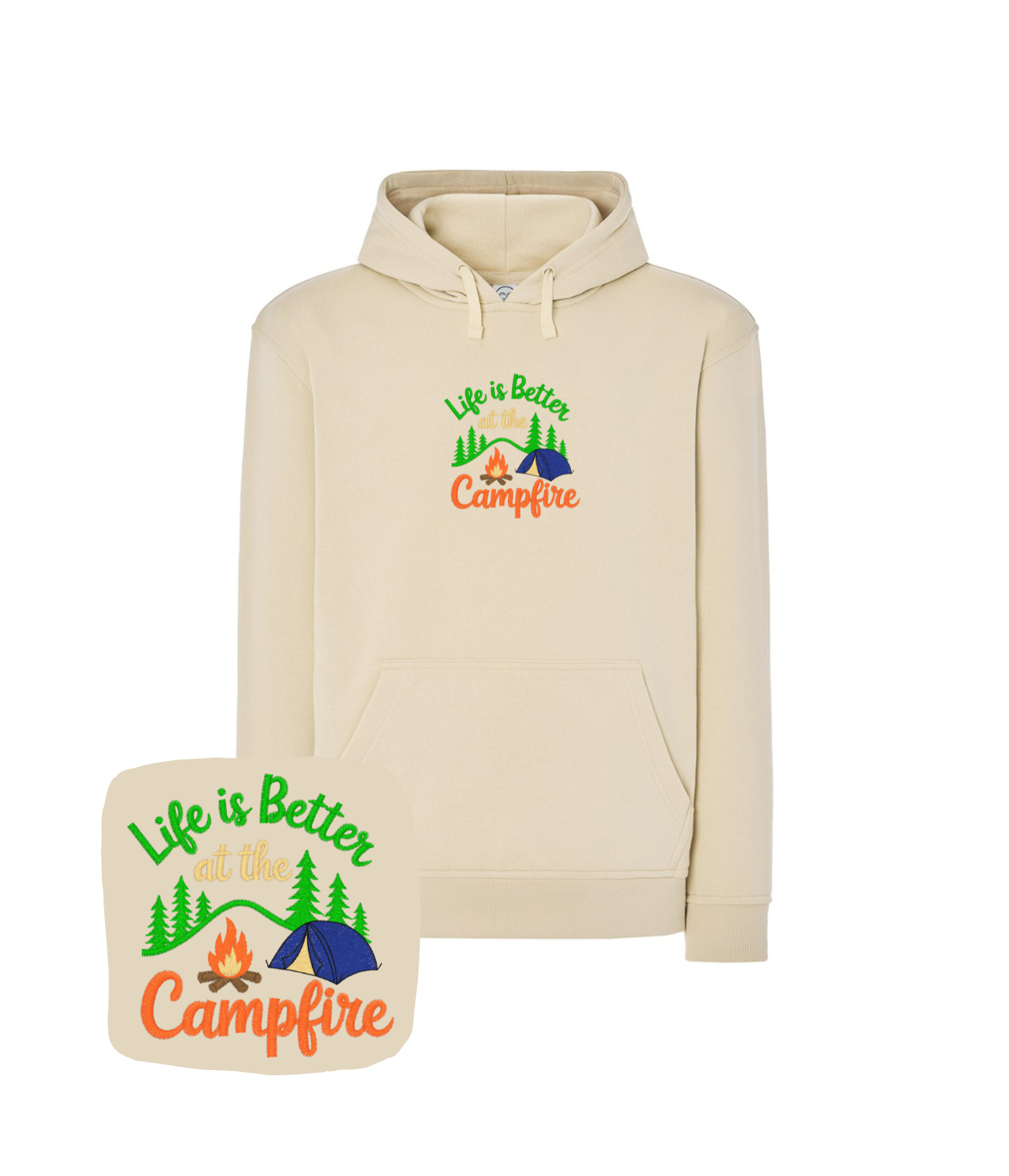 Bluza z haftem Campfire – bluza campfire, pomysł na prezent