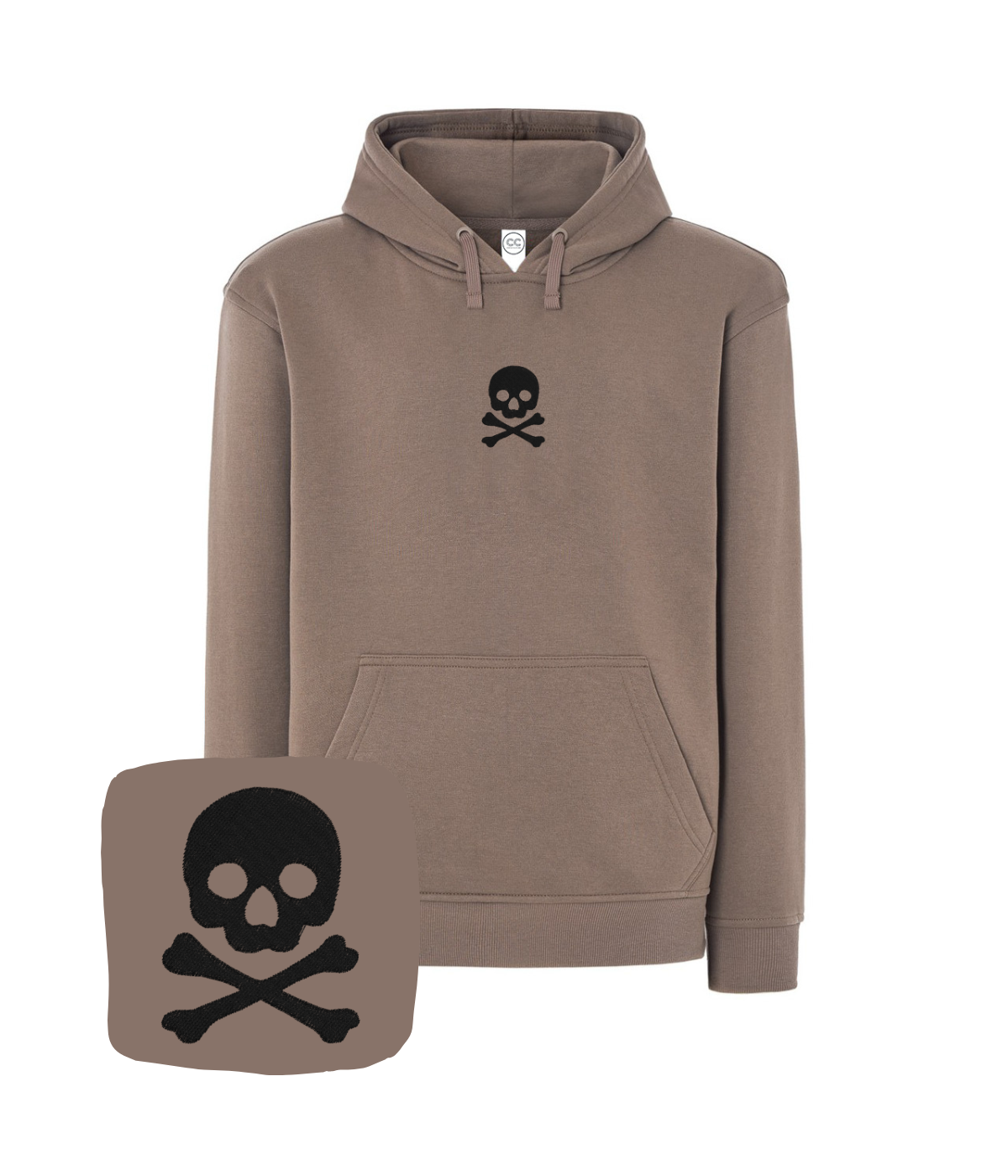 Bluza z haftem czaszki – bluza czaszka damska, kobiecy krój