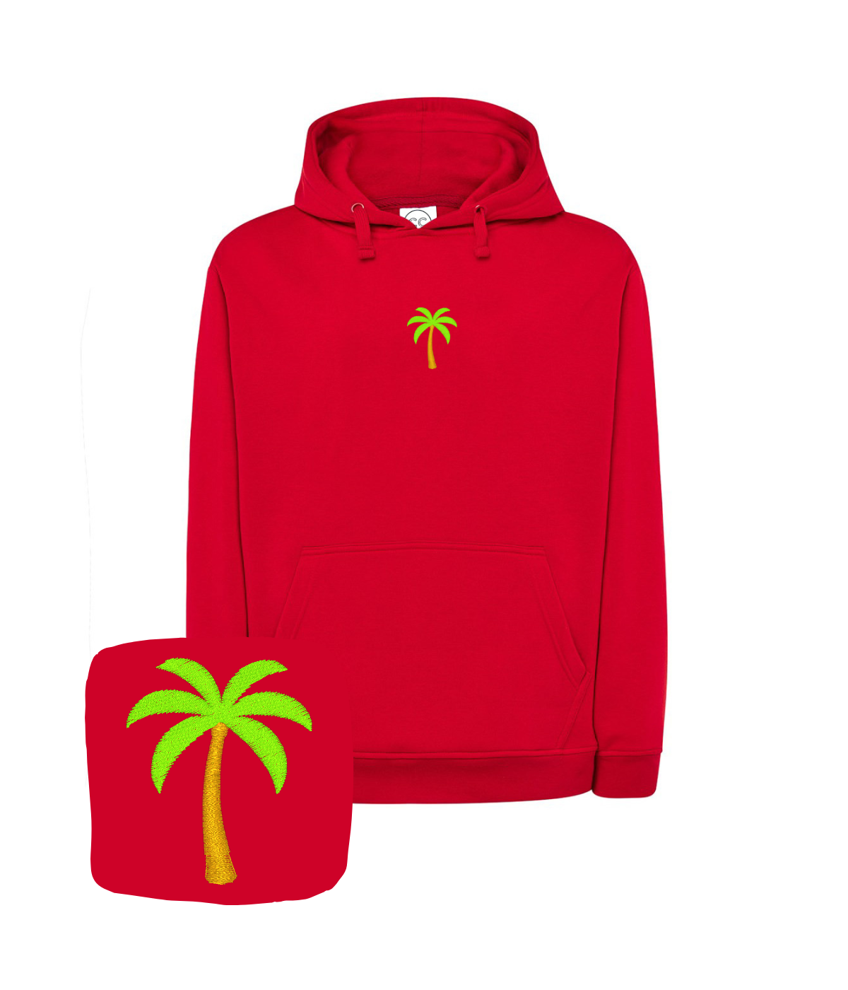 Bluza z haftem palmy – bawełniana bluza palma, miękka i oddychająca