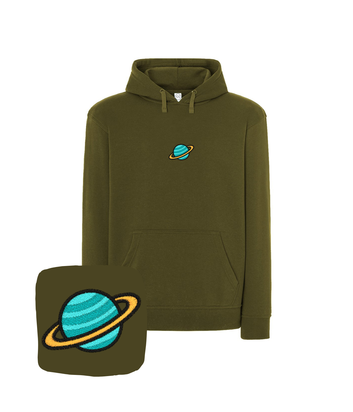 Bluza z haftem Saturna – bluza z oryginalnym designem saturna