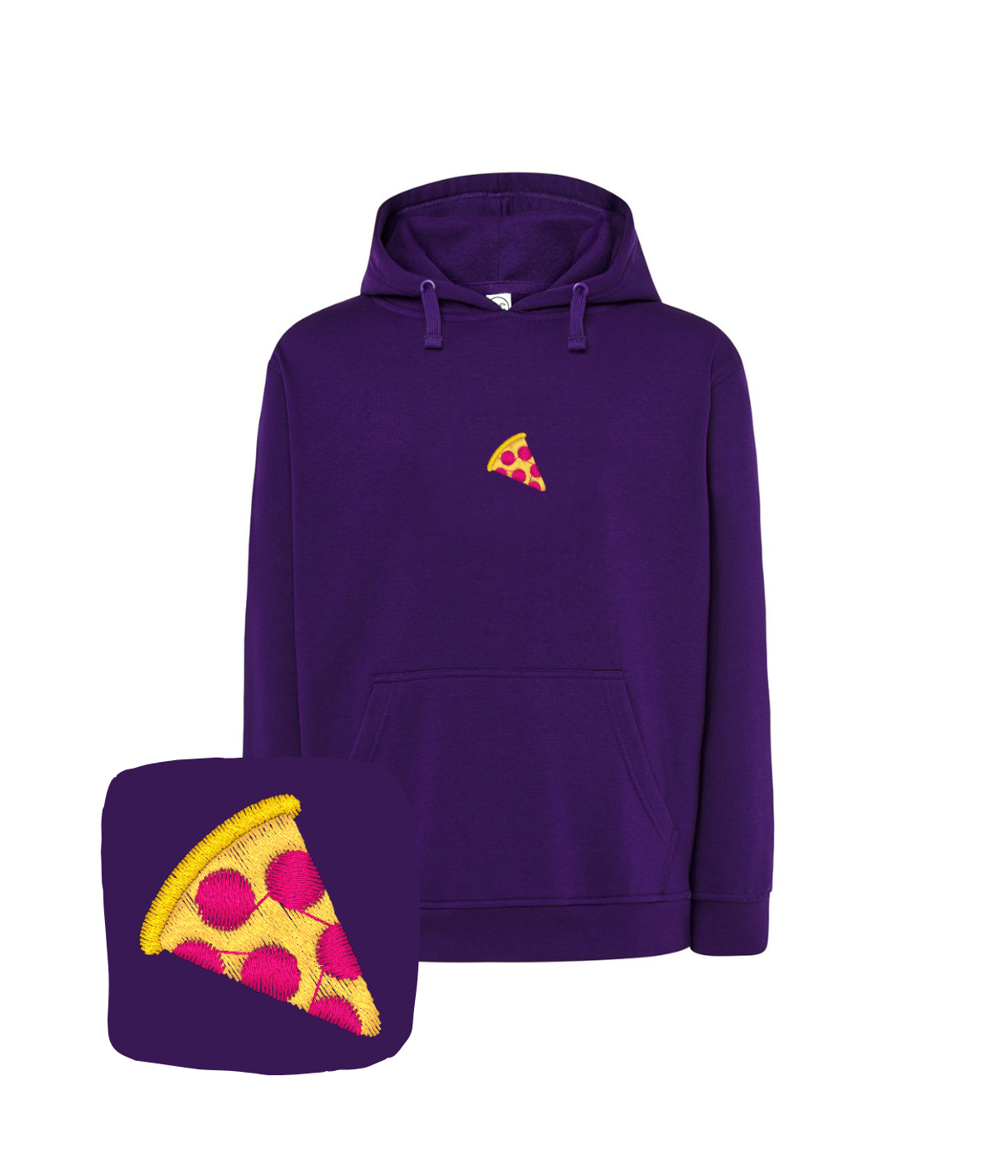 Bluza z haftem kawałka pizzy – bluza z haftem pizzy, hafciarnia rodzinna CustomClothes