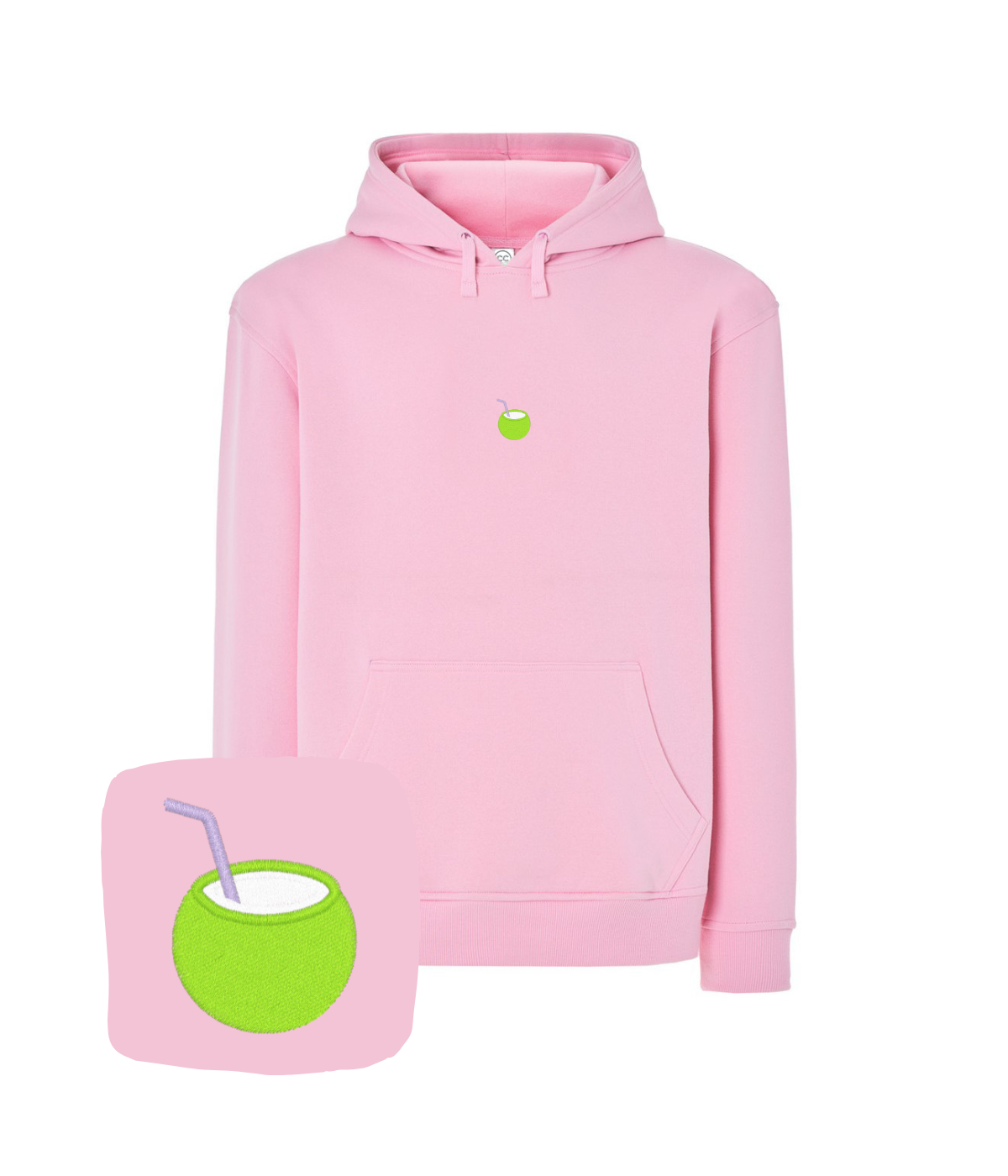 Bluza z haftem kokosa – bluza kokos 290g bawełna-poliester, ciepła i wygodna