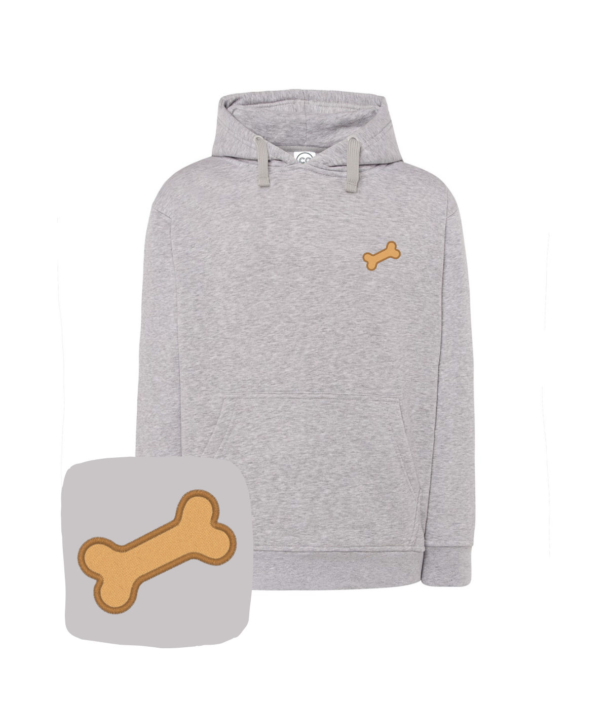 Bluza z haftem kości – bluza kość prezent urodzinowy, spersonalizowany