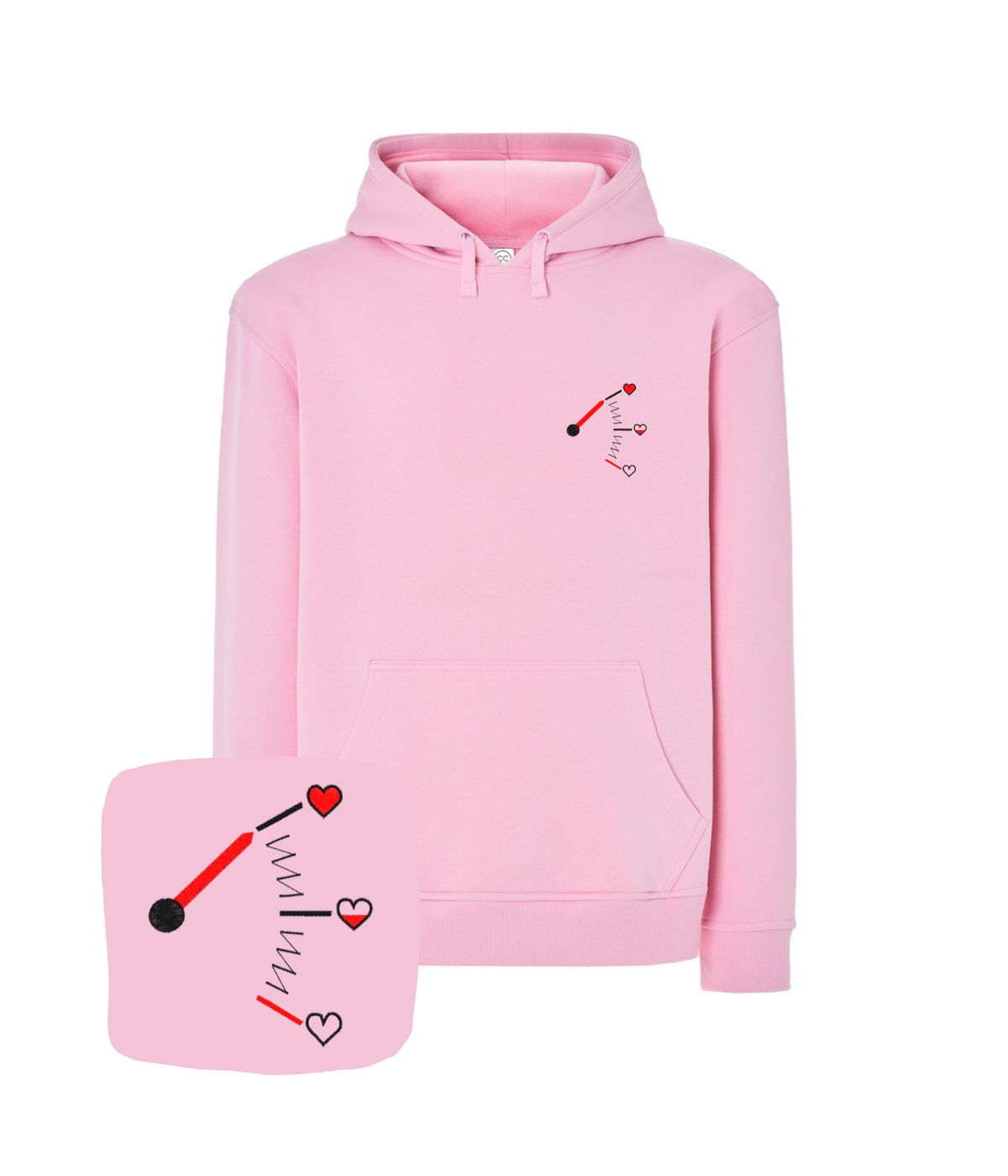 Bluza z haftem licznika miłości – bluza licznik miłości, prezent dla niej