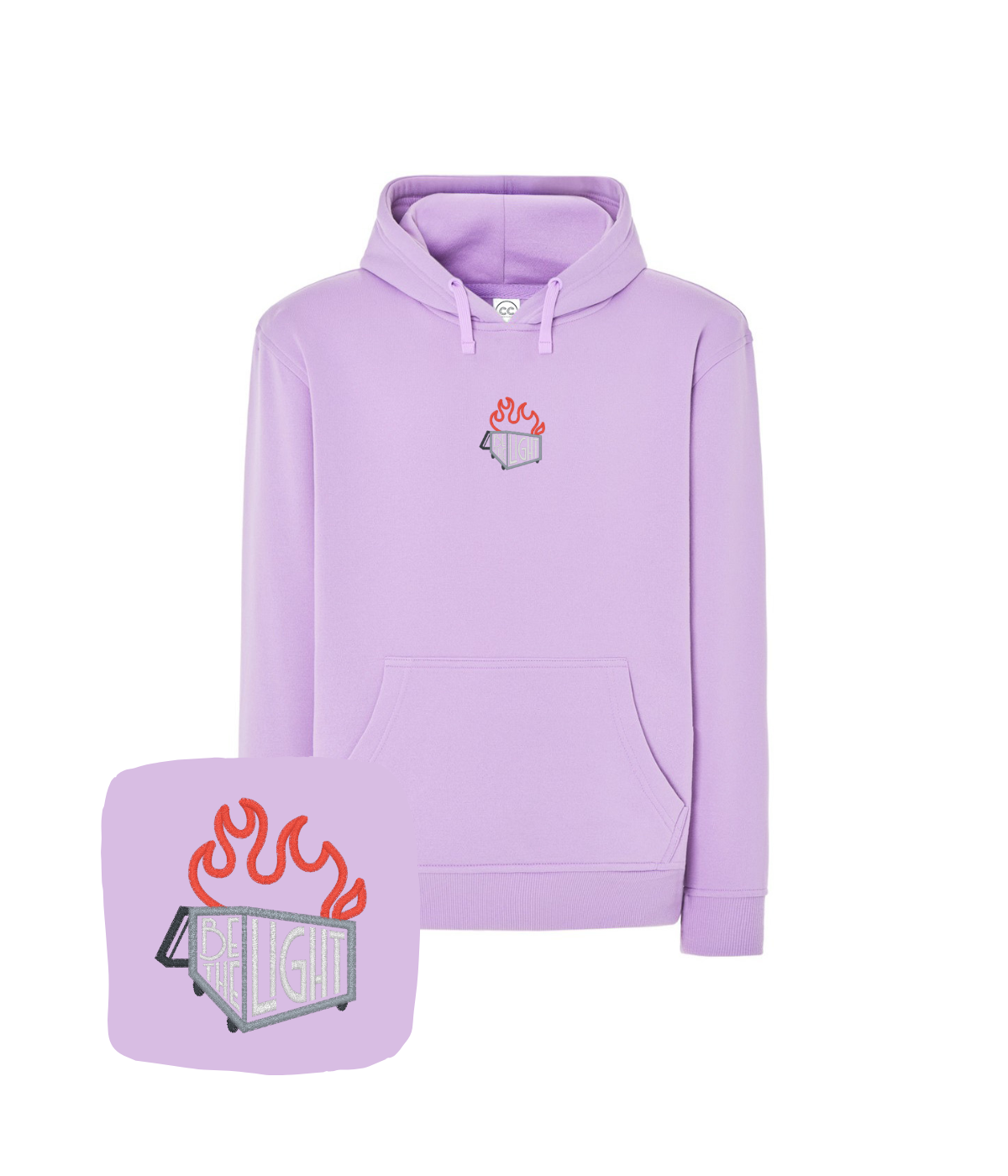 Bluza z haftem Be The Light – bluza z wzorem be the light, unikatowy nadruk