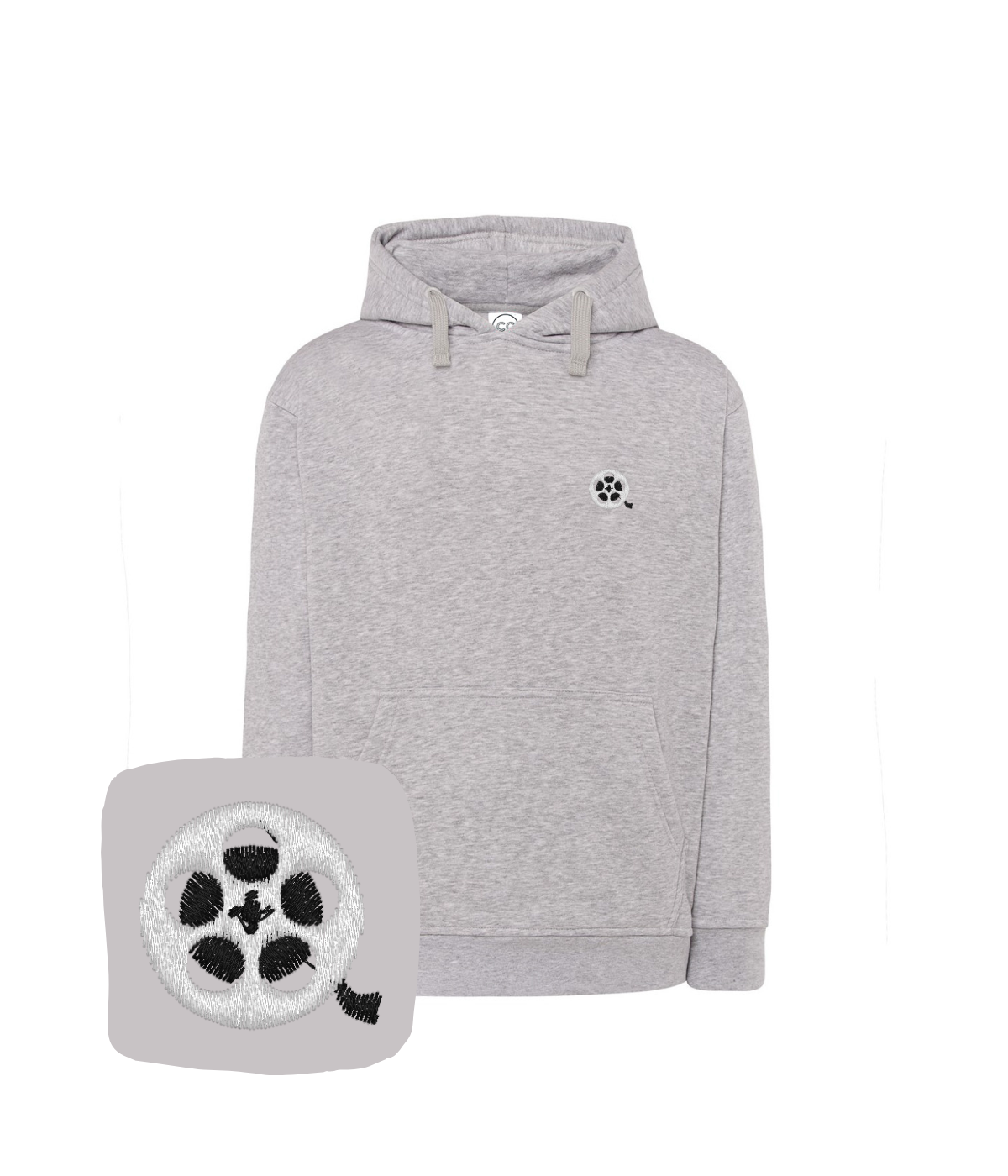 Bluza z haftem szpuli filmowej – bluza szpula filmowa materiał odporny na pranie, kolor trzyma się długo