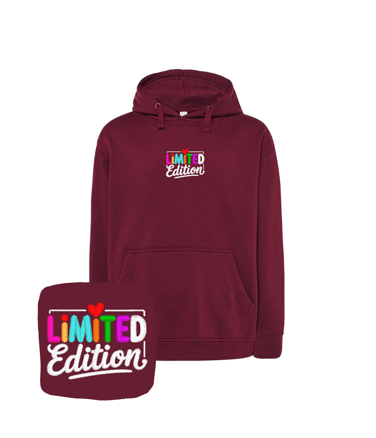 Bluza z haftem napisu Limited Edition – bluza napis limited edition prezent last minute, szybka realizacja