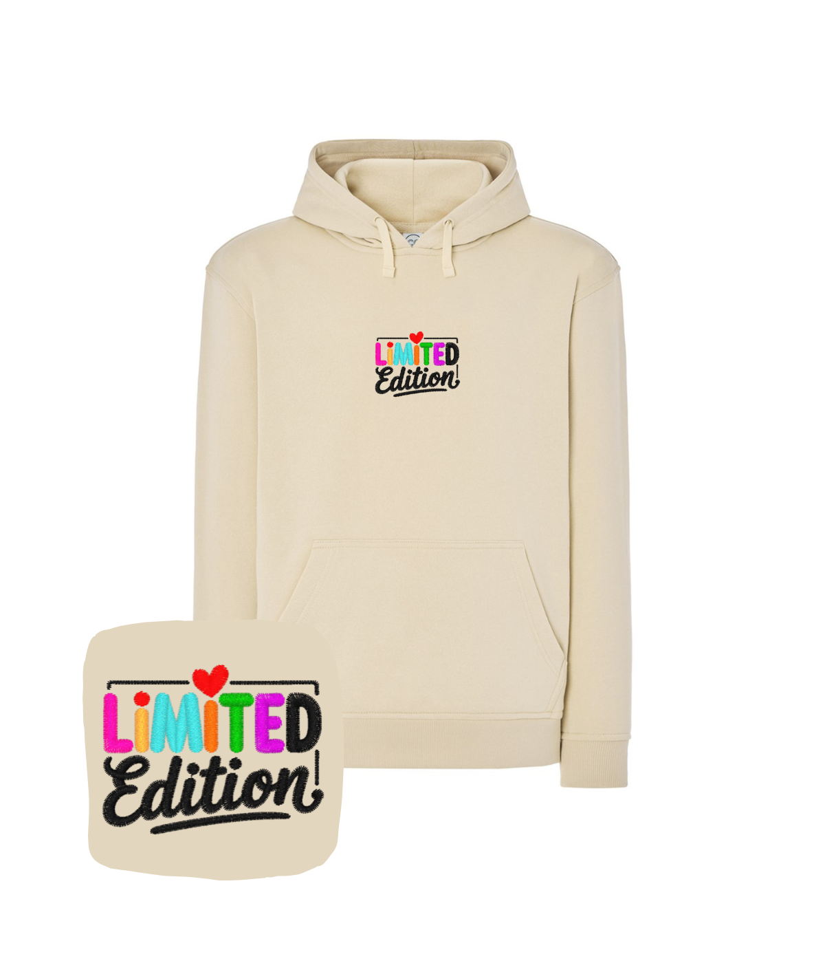 Bluza z haftem napisu Limited Edition – bluza napis limited edition wyszywana na zamówienie, indywidualny projekt