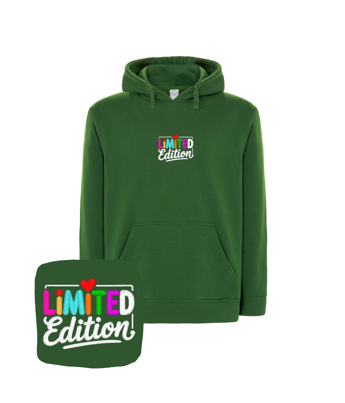 Bluza z haftem napisu Limited Edition – bluza napis limited edition na lato, lekki materiał