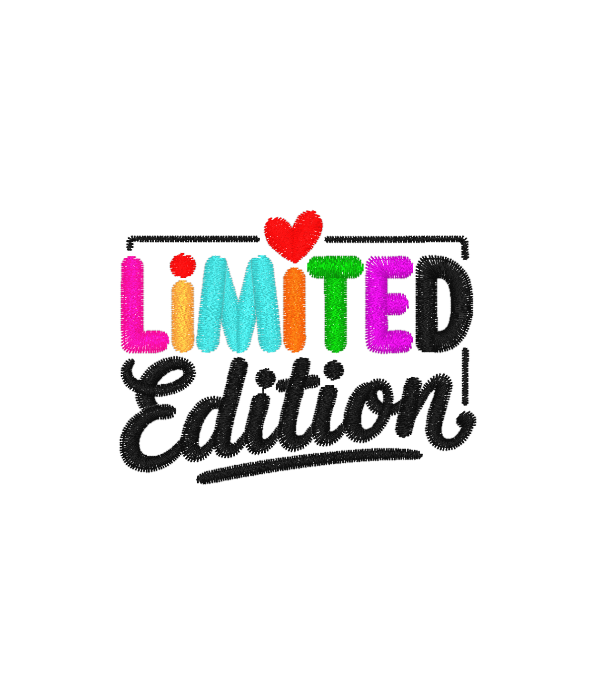 Bluza z haftem napisu Limited Edition – bluza z portretem napis limited edition wyszytym ze zdjęcia, od 1 szt