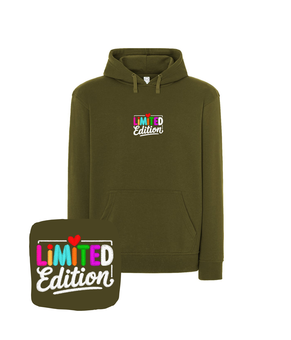 Bluza z haftem napisu Limited Edition – bluza z haftem napis limited edition, klasyczny krój