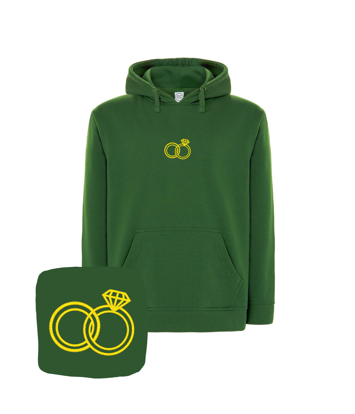 Bluza z haftem obrączek – bluza obrączki wyjątkowy upominek z dedykacją