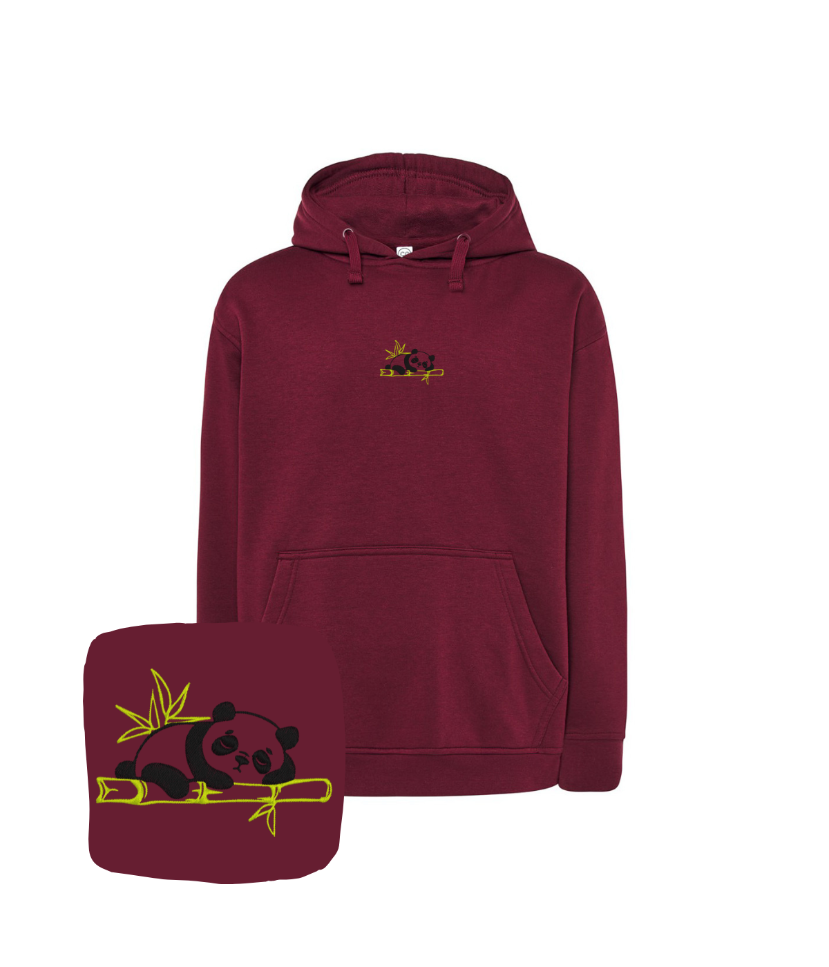 Bluza z haftem śpiącej pandy – bluza z napisem panda, personalizacja