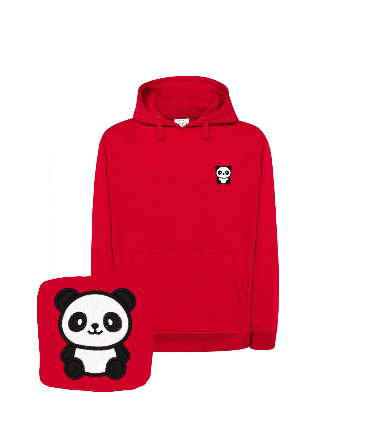 Bluza z haftem pandy – bluza z portretem panda wyszytym ze zdjęcia, od 1 szt