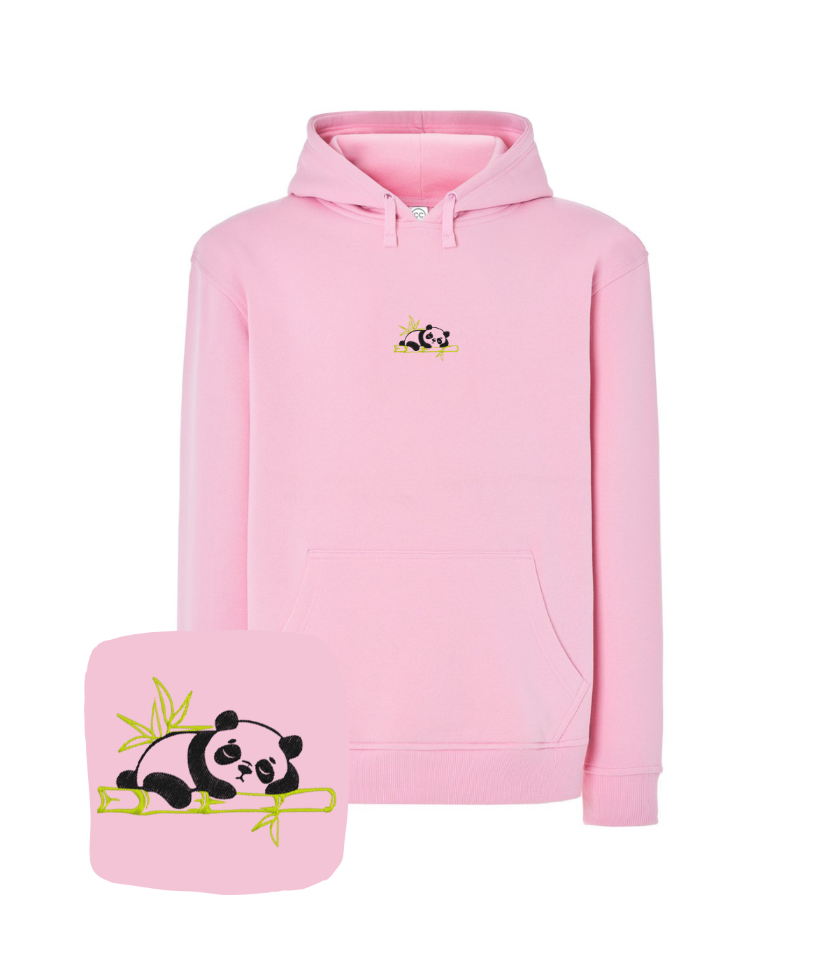 Bluza z haftem śpiącej pandy – unikalna bluza panda, projekt na zamówienie