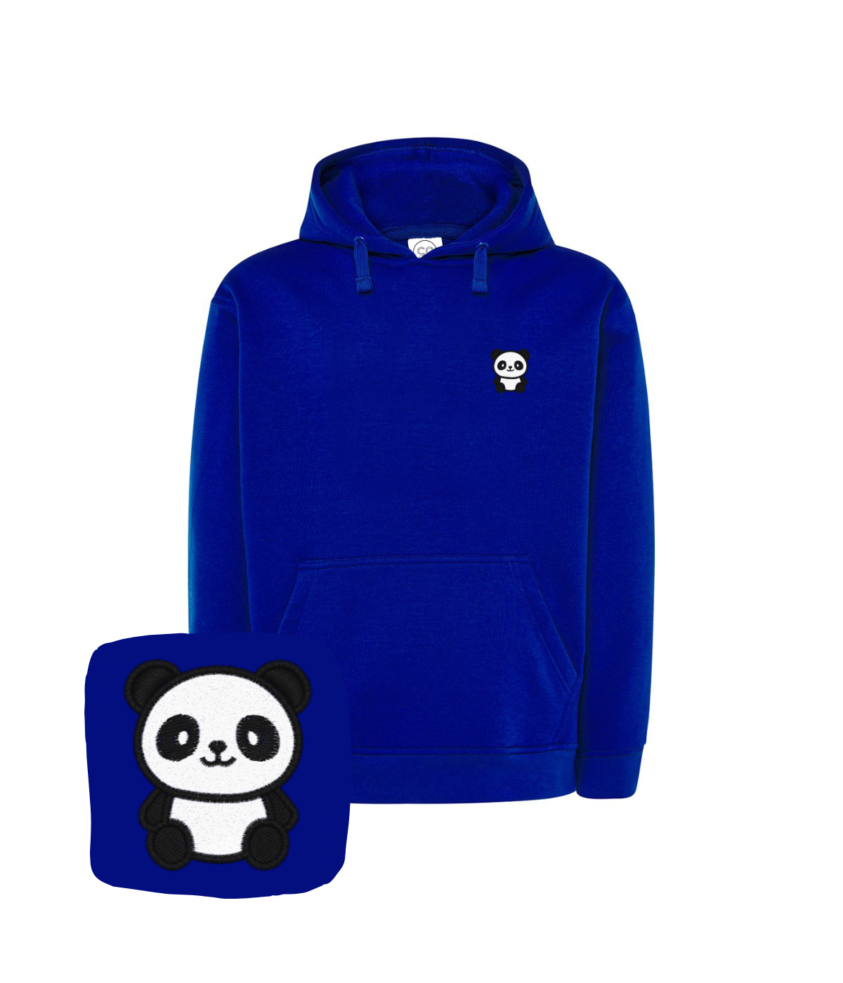 Bluza z haftem pandy – bluza panda 290g bawełna-poliester, ciepła i wygodna