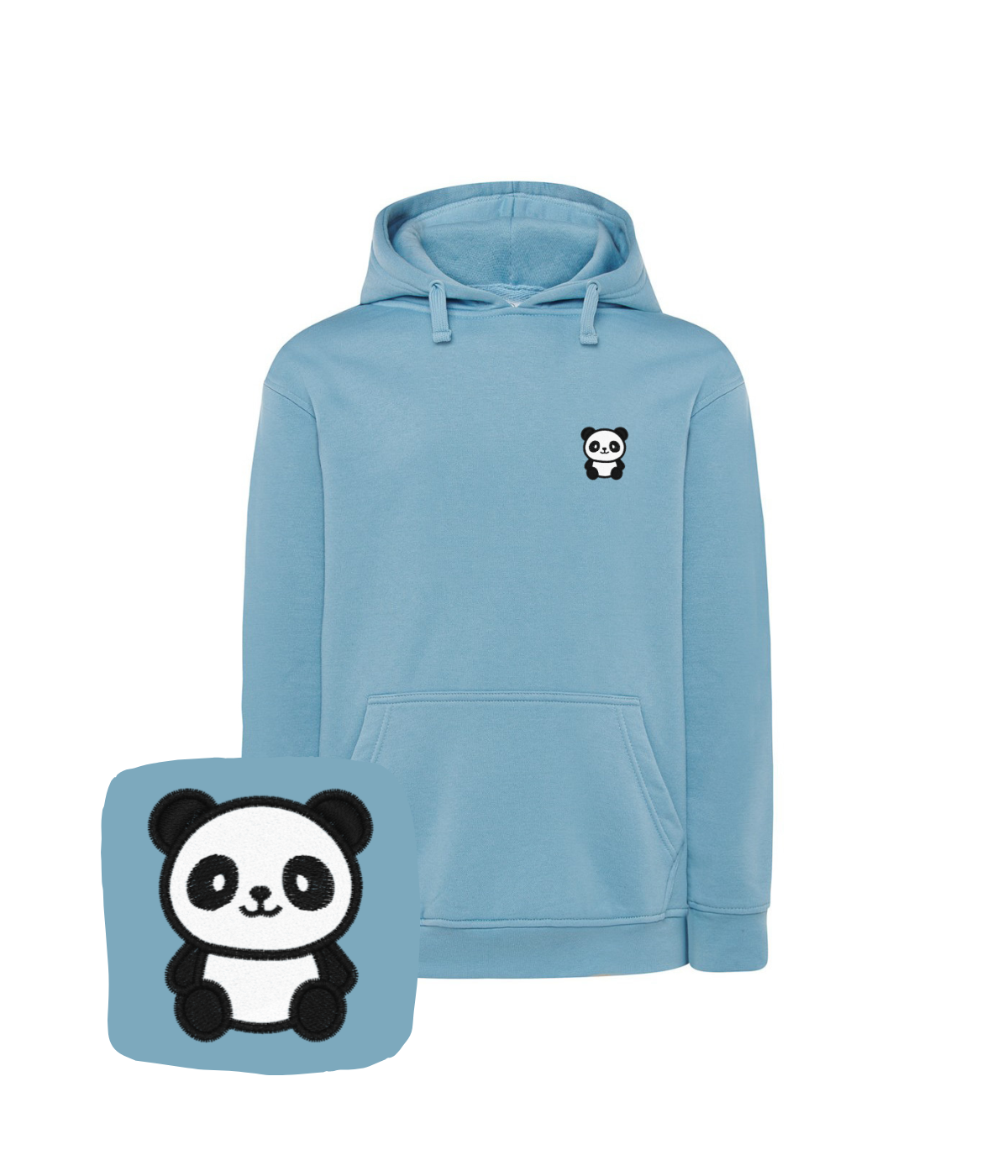 Bluza z haftem pandy – bluza z haftem panda, klasyczny krój