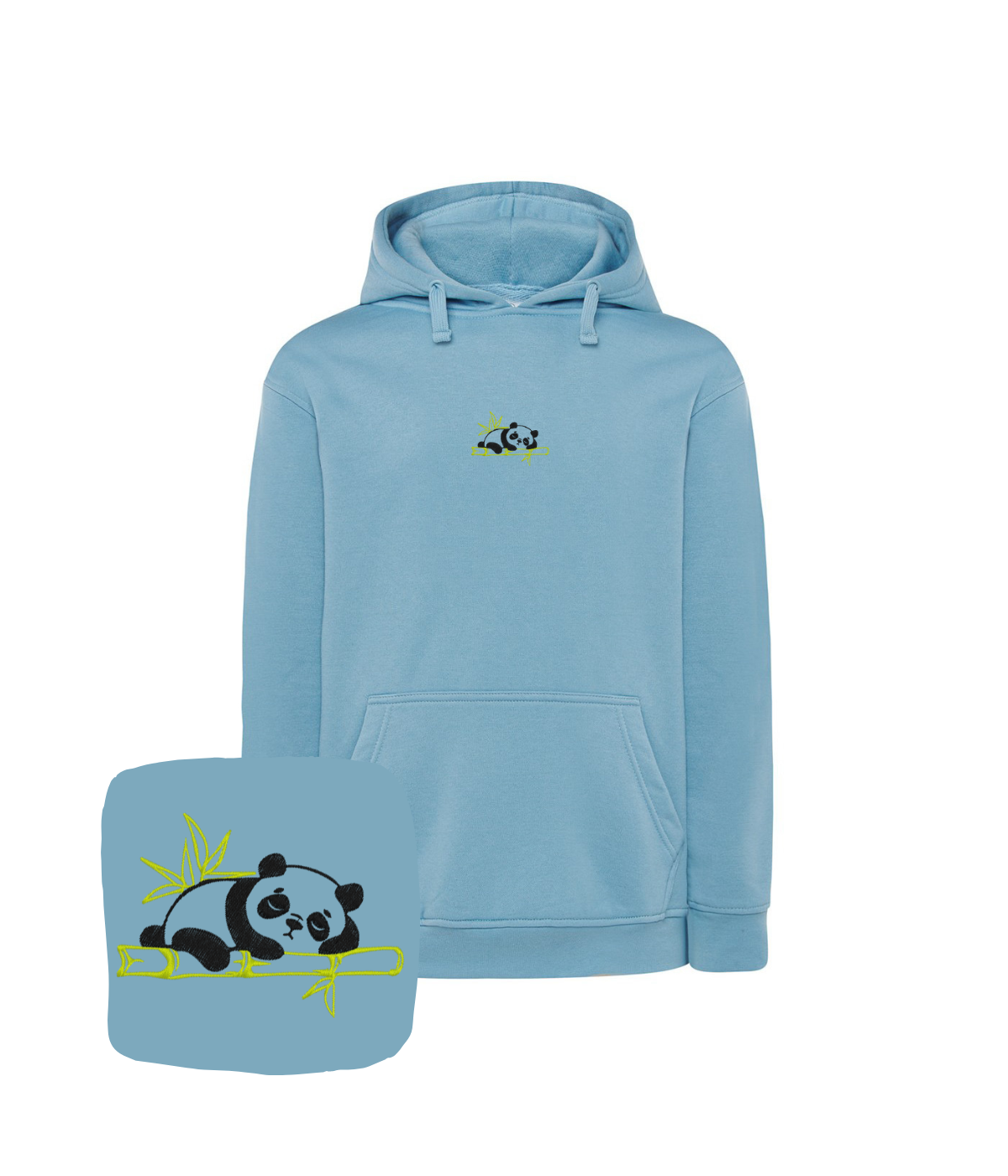 Bluza z haftem śpiącej pandy – bluza panda haft komputerowy, trwałe wykończenie